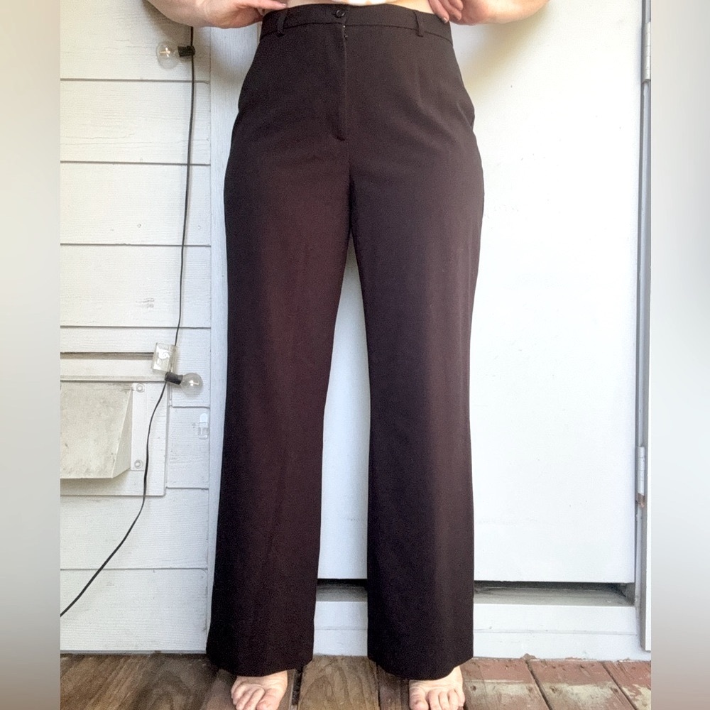 East 5th Black Straight Leg Trousers